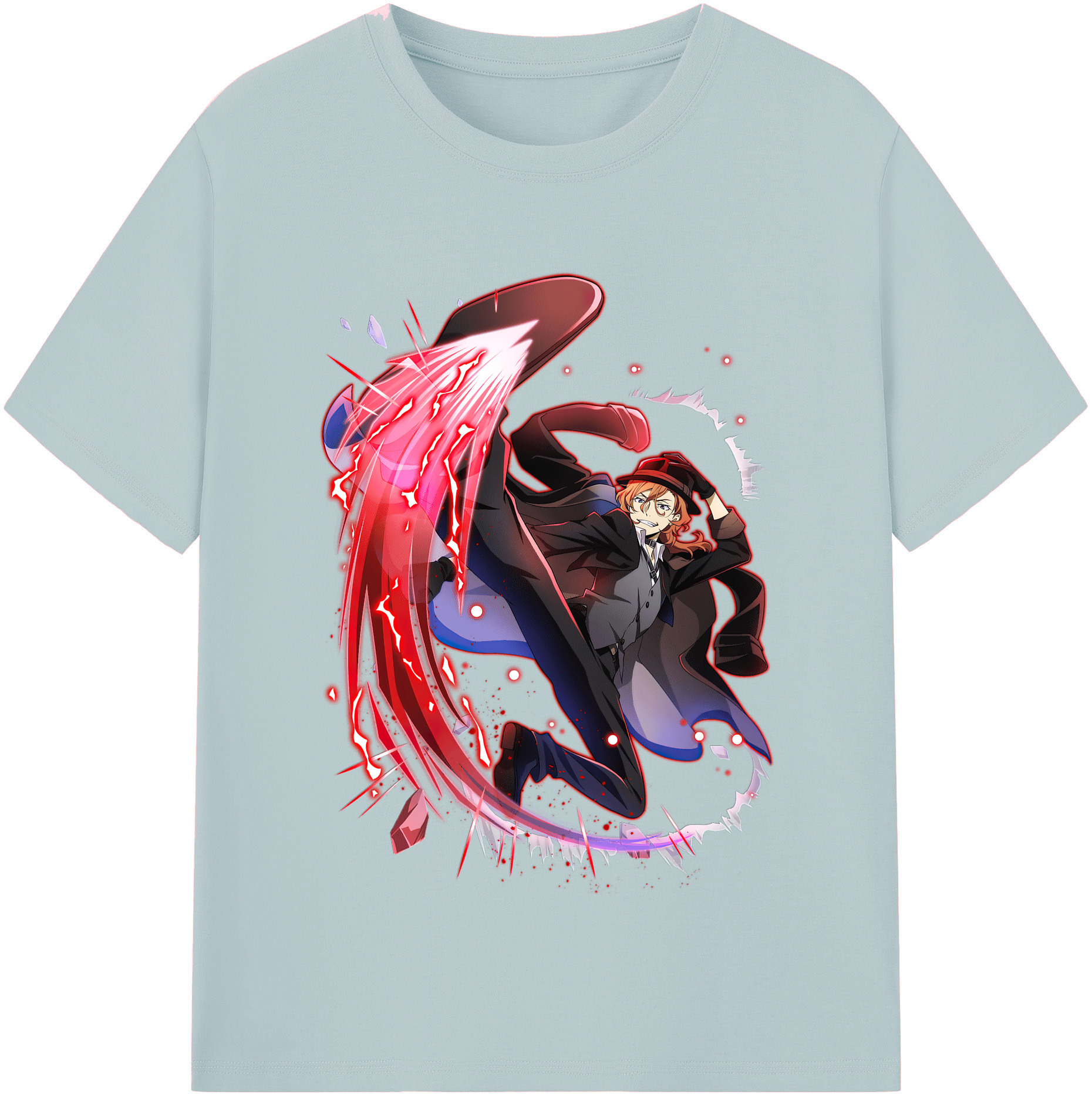 （画像用） 文豪ストレイドッグス Bungo Stray Dogs 綿100％半袖Tシャツ（フロントプリント）